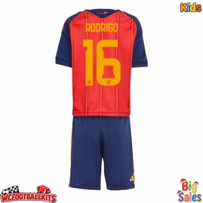 Spain Rodri Hernandez #16 Replica Home Stadium Kit for Kids World Cup 2026 Short Sleeve (+ pants)